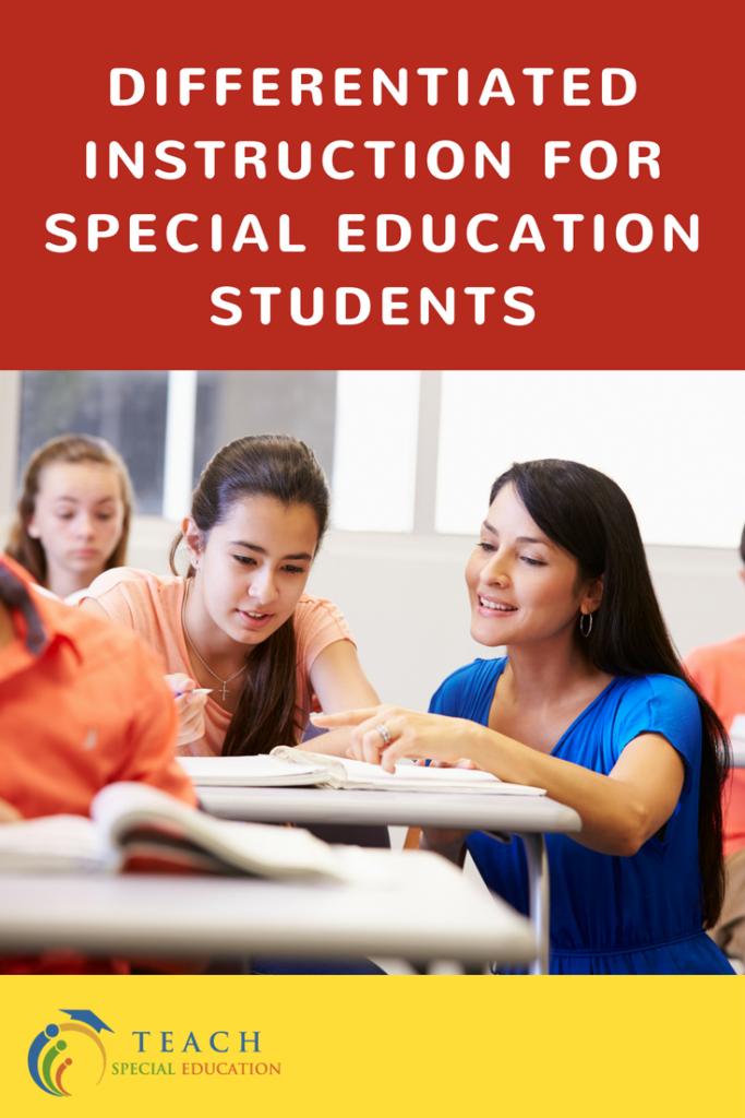 Differentiated instruction for special education students
