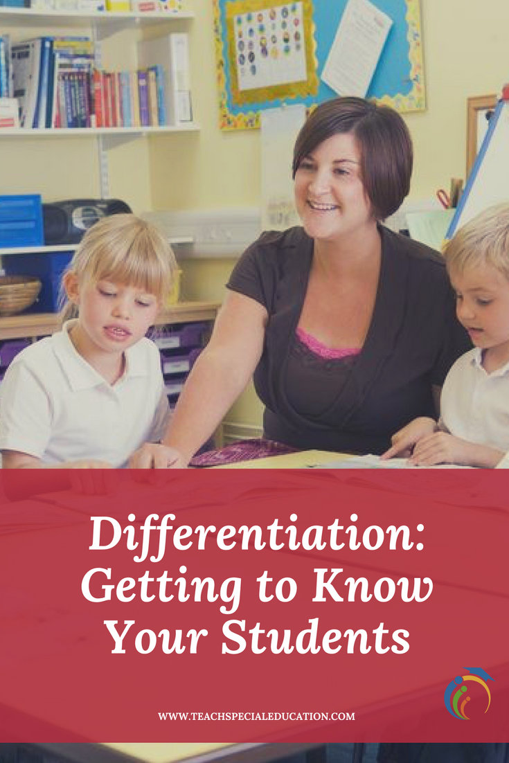 Differentiation: Getting to Know Your Students